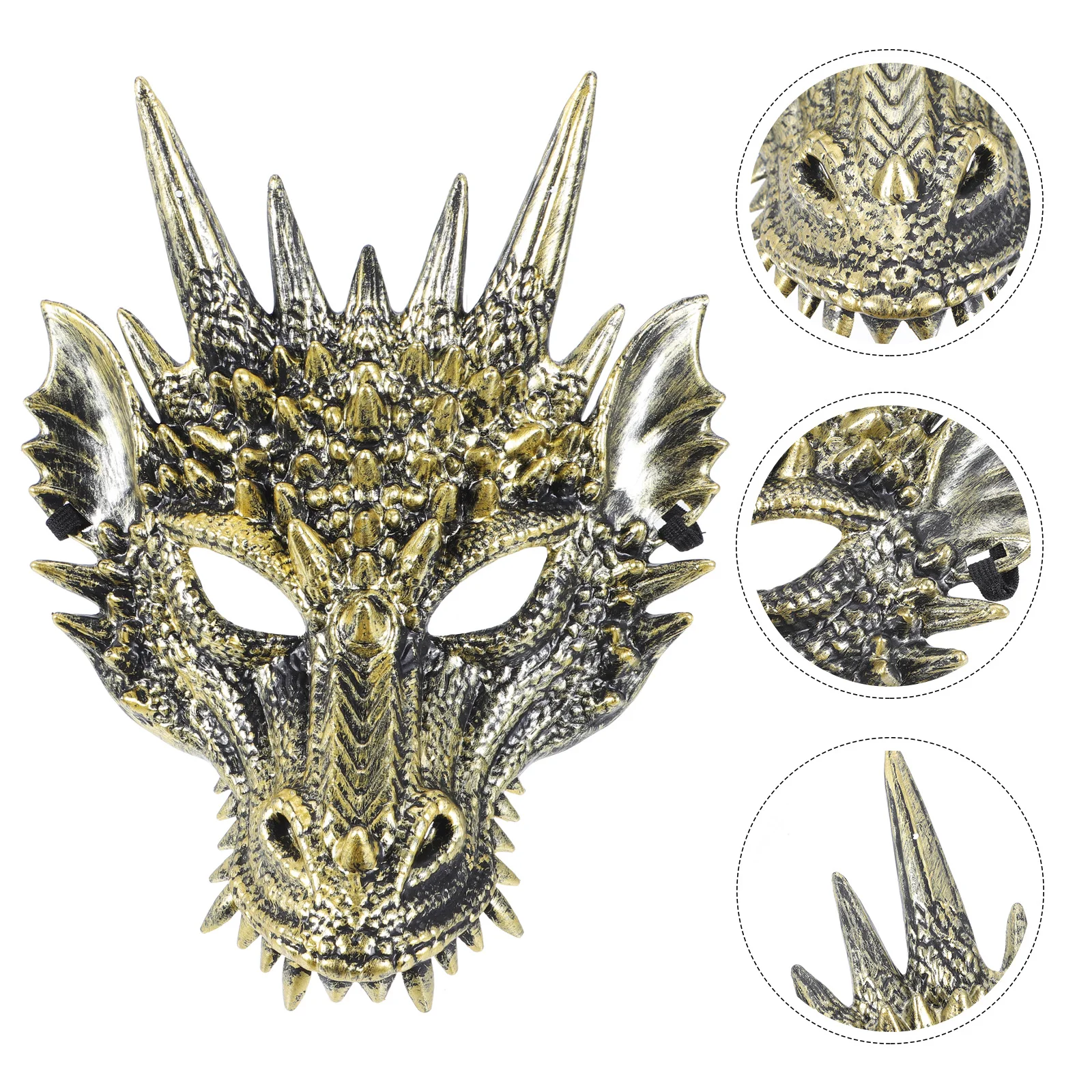 Golden Dragon Mask Masquerade Animal Mask Medieval Fantasy Dragon Full Mask Cosplay Chinese New Year Dragon Mask Oriental Opera
Golden Dragon Mask Masquerade Animal Mask Medieval Fantasy Dragon Full Mask Cosplay Chinese New Year Dragon Mask Oriental Opera