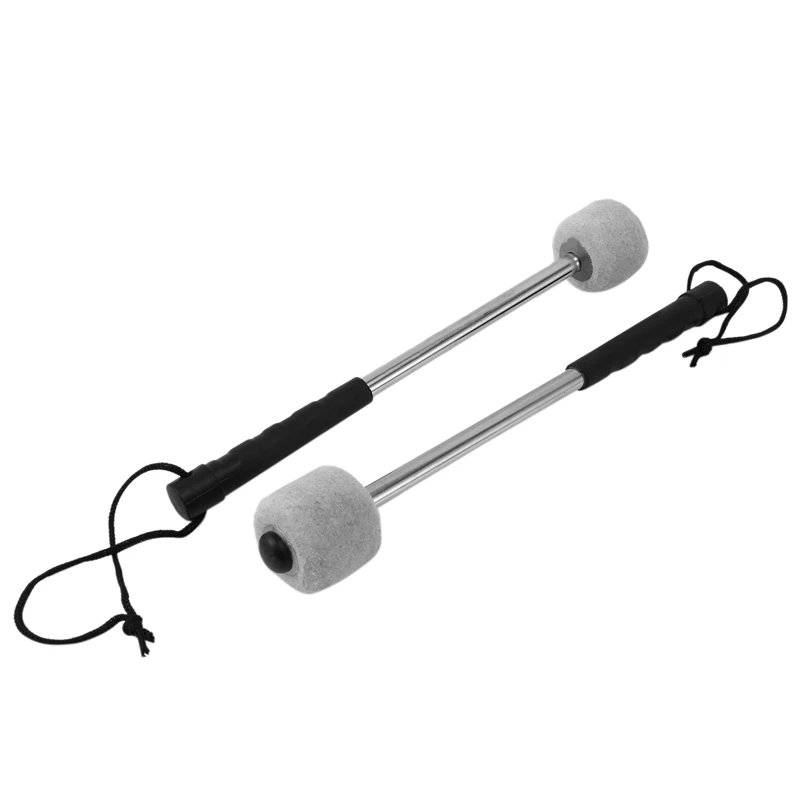 2Pcs Bass Drum Mallet Felt Head Percussion Mallets Timpani Sticks with Stainless Steel Handle,White
2Pcs Bass Drum Mallet Felt Head Percussion Mallets Timpani Sticks with Stainless Steel Handle,White