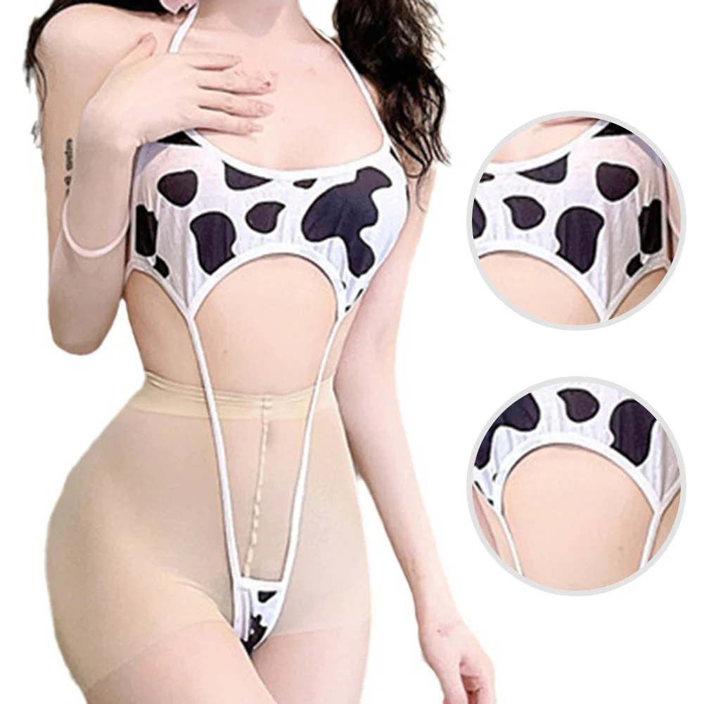 Sexy Women Bodysuit Backless Super Mini Bikini Lingerie Cow Cute Sleepwear Pure Lust No-take Off Underwear Tight Erotic Jumpsuit
Sexy Women Bodysuit Backless Super Mini Bikini Lingerie Cow Cute Sleepwear Pure Lust No-take Off Underwear Tight Erotic Jumpsuit