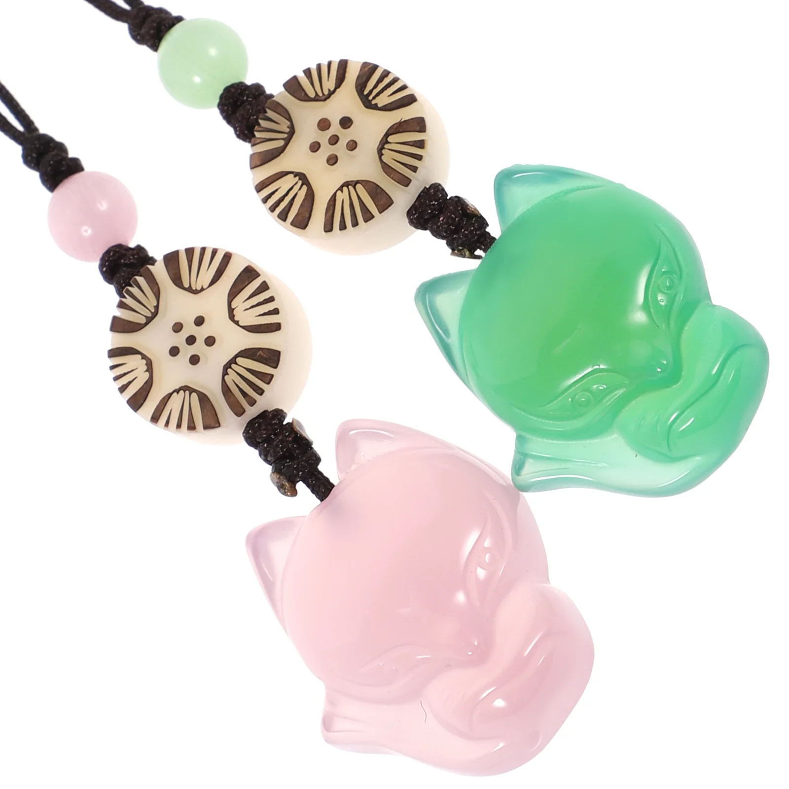 2 Pcs Jade Fox Pendant Cellphone Pendants Ornament Bag Accessories Keychain Case Mobile Decor
2 Pcs Jade Fox Pendant Cellphone Pendants Ornament Bag Accessories Keychain Case Mobile Decor