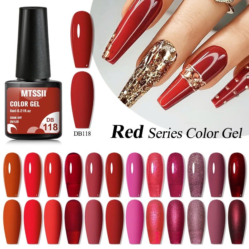 Mtssii 6ml Red Color Series Gel Nail Polish Autumn Winter High Saturation For Semi Permanent Manicure Nail Art Gel Varnish
Mtssii 6ml Red Color Series Gel Nail Polish Autumn Winter High Saturation For Semi Permanent Manicure Nail Art Gel Varnish