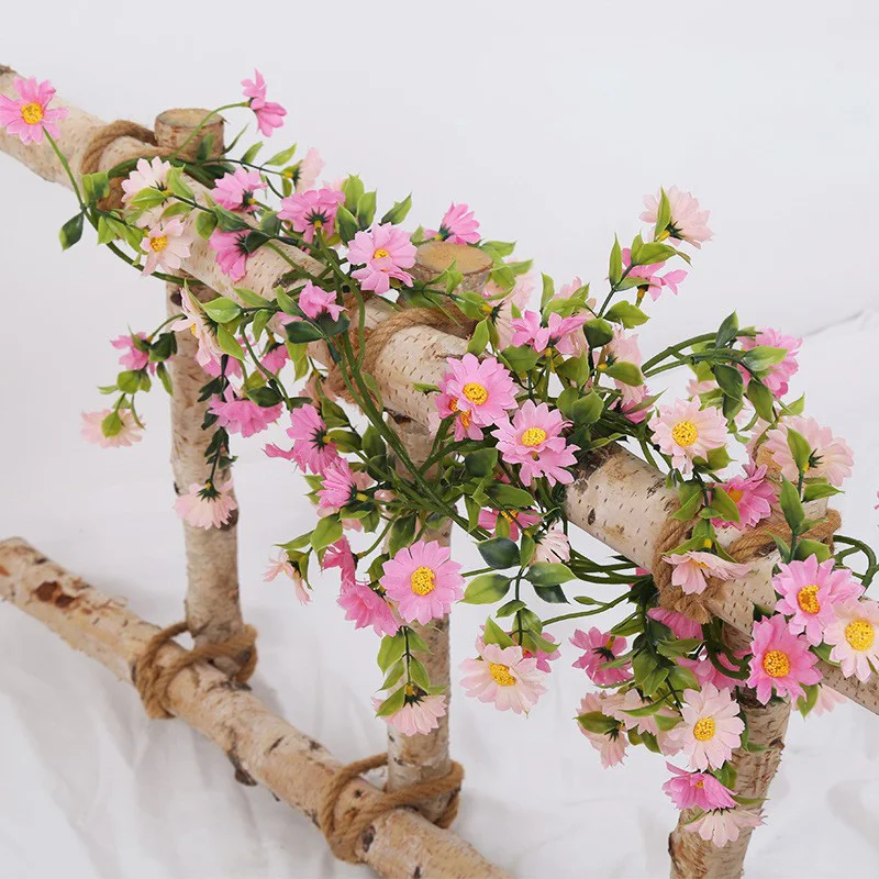 Artificial Flower Silk Daisy Vine Gerbera Garland Foliage Plant Flower for Wedding Home Party Garden Craft Art Room Decoration
Artificial Flower Silk Daisy Vine Gerbera Garland Foliage Plant Flower for Wedding Home Party Garden Craft Art Room Decoration