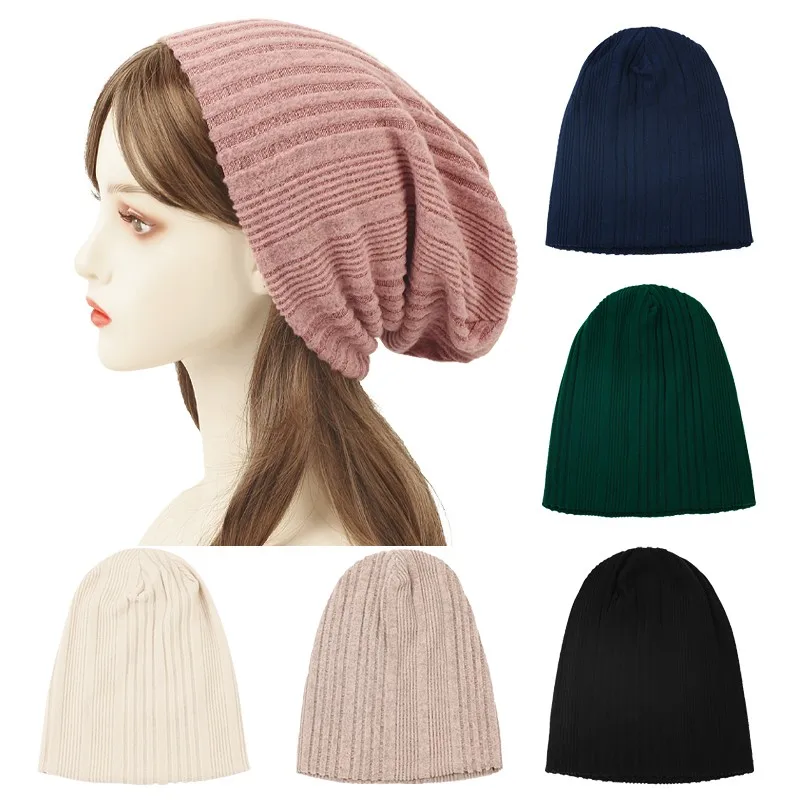 Women Slouch Beanies Skullies High Quality Female Solid Stripes Knit Beanie Hat Girl Winter Warm Bonnet Outdoor
Women Slouch Beanies Skullies High Quality Female Solid Stripes Knit Beanie Hat Girl Winter Warm Bonnet Outdoor