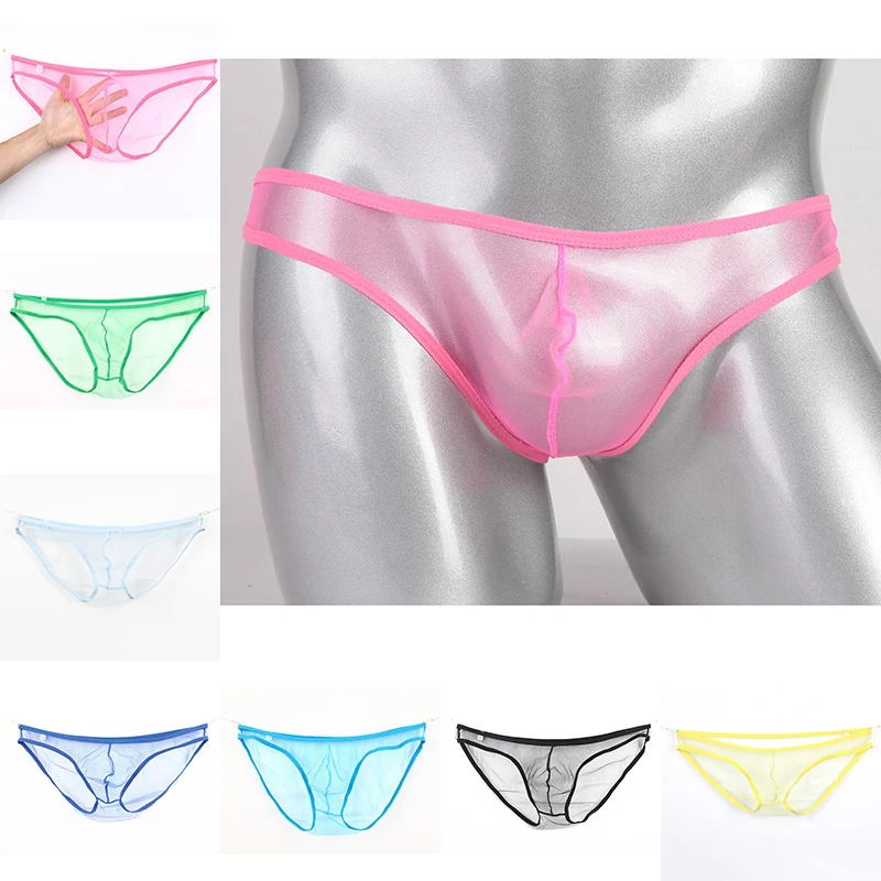 Men's Sexy Low Waist Ultra-Thin Mesh Transparent Underwear Large Size Briefs See Through Sissy Men Panties With U Convex Bag
Men's Sexy Low Waist Ultra-Thin Mesh Transparent Underwear Large Size Briefs See Through Sissy Men Panties With U Convex Bag