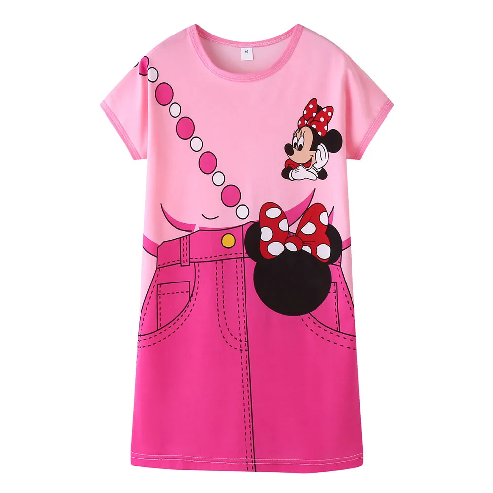 Children's Girls Pajamas Dresses Fake 2pcs Summer Cute Cartoon Elsa LinaBell Minnie Mouse Thin Kids Short Sleeve Pajama Dress
Children's Girls Pajamas Dresses Fake 2pcs Summer Cute Cartoon Elsa LinaBell Minnie Mouse Thin Kids Short Sleeve Pajama Dress