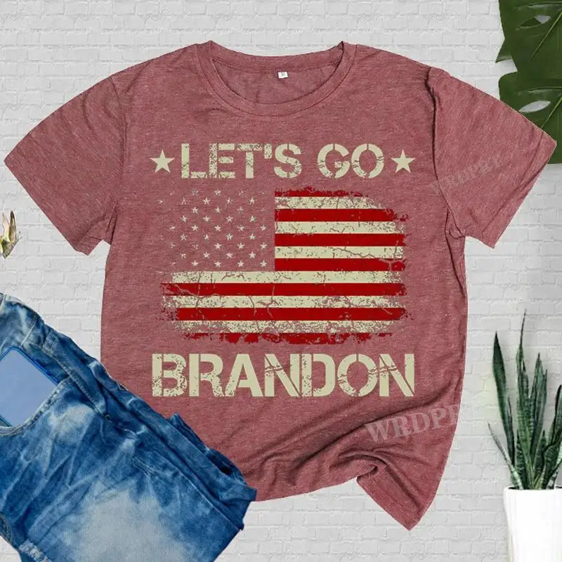 Funny Let's Go Brandon Print T Shirt Casual Graphic Top Tees Streetwear Punk T-Shirt Women Clothes
Funny Let's Go Brandon Print T Shirt Casual Graphic Top Tees Streetwear Punk T-Shirt Women Clothes