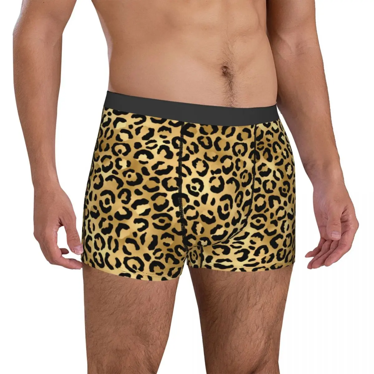 Cheetah Animal Trendy Underwear Black Gold Leopard Print Stylish Men Shorts Briefs Soft Trunk High Quality Oversize Underpants
Cheetah Animal Trendy Underwear Black Gold Leopard Print Stylish Men Shorts Briefs Soft Trunk High Quality Oversize Underpants