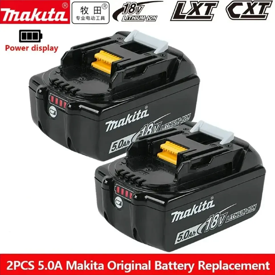 100% Original Makita Rechargeable Power Tool Battery, Replaceable LED Lithium-ion, 5.0 Ah 18V LXT BL1860B BL1860BL1850 BL1830
100% Original Makita Rechargeable Power Tool Battery, Replaceable LED Lithium-ion, 5.0 Ah 18V LXT BL1860B BL1860BL1850 BL1830
