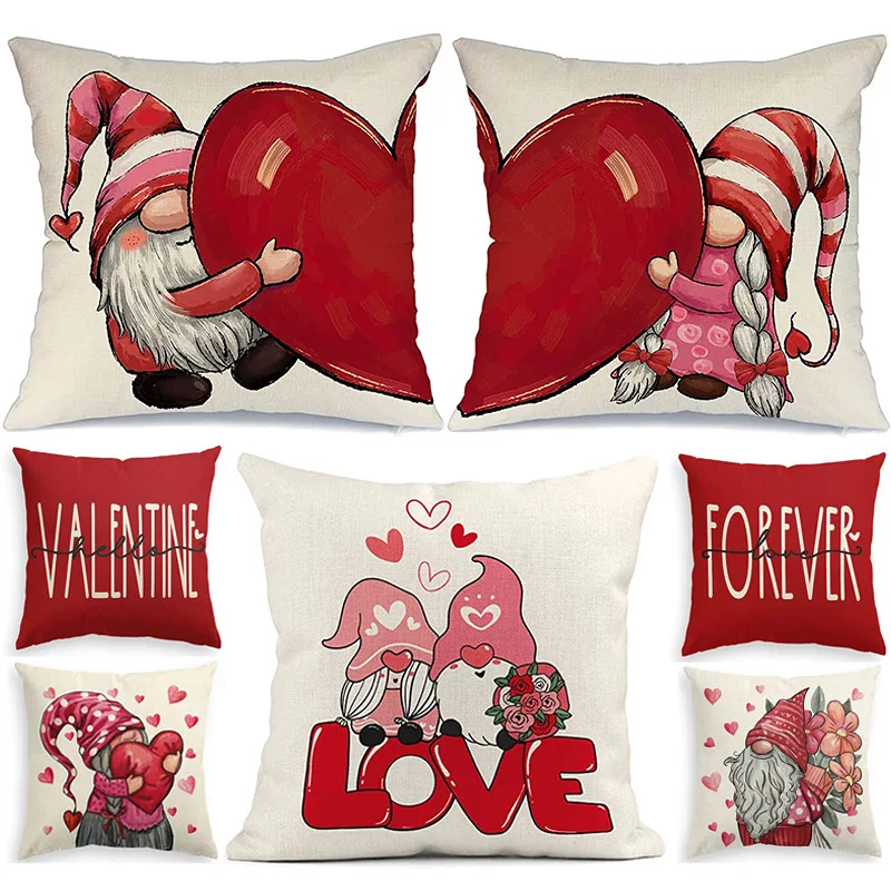 4pcs Valentines Day Pillowcase Love Heart Linen Cushion Cover For Home Sofa Throw Pillow Case Wedding Decoration Valentine Gifts
4pcs Valentines Day Pillowcase Love Heart Linen Cushion Cover For Home Sofa Throw Pillow Case Wedding Decoration Valentine Gifts