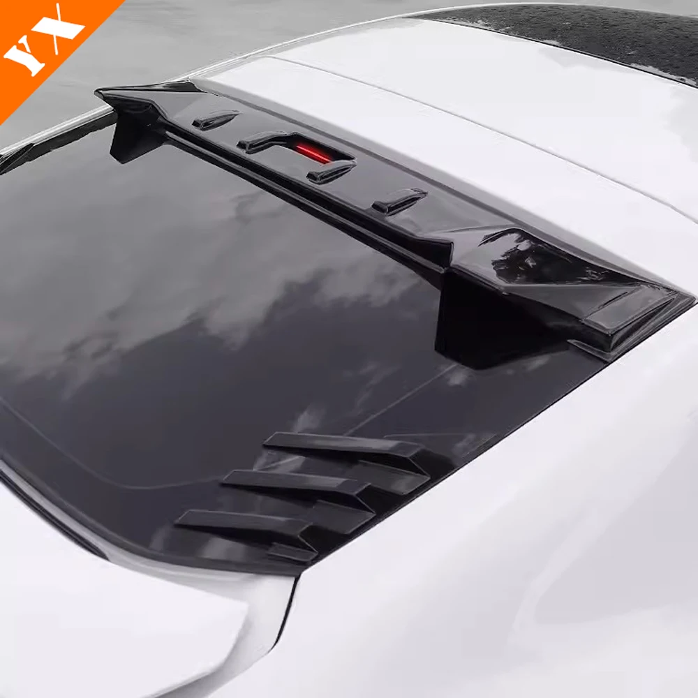 

For Changan UNIV UNI-V 2023-2025 Plastic Carbon Black Rear Window Trim Rear Wing Fixed Wind Wing Trim Moulding Accessories 2pcs