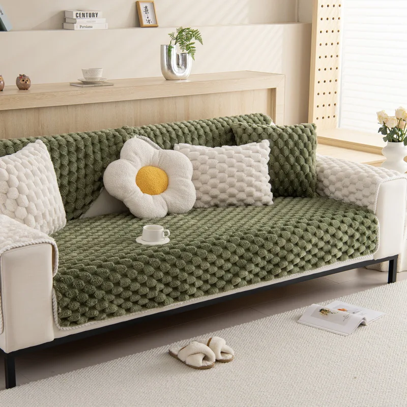 Modern Solid Color Winter Sofa Towel Thicken Plush Soft Sofa Covers for Living Room Anti-slip Couch Cover
Modern Solid Color Winter Sofa Towel Thicken Plush Soft Sofa Covers for Living Room Anti-slip Couch Cover
