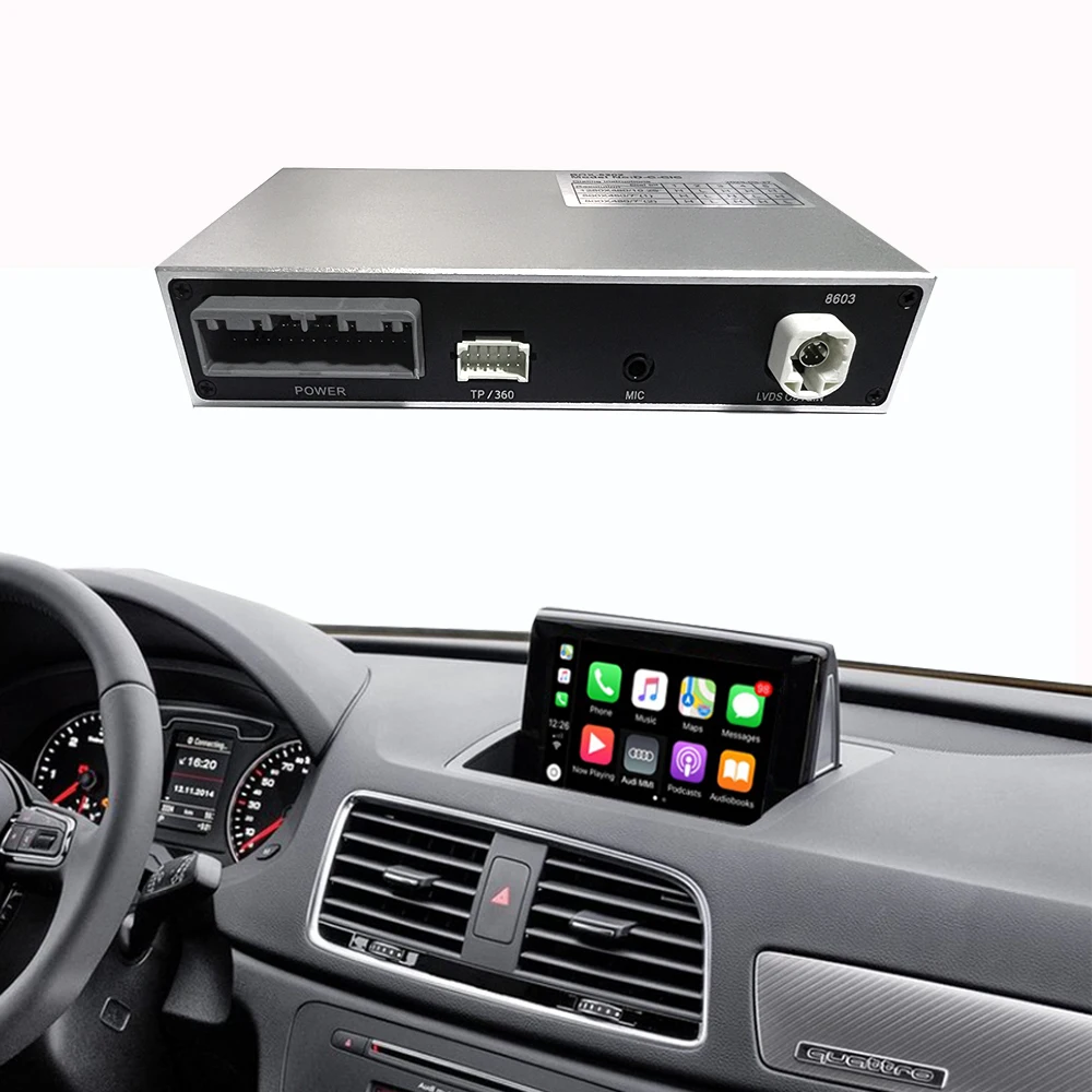Wireless Carplay Android Auto Interface For Audi MMI 3G/2G Q3 2013-2018 With Mirror Link AirPlay Radio Car Play Function
Wireless Carplay Android Auto Interface For Audi MMI 3G/2G Q3 2013-2018 With Mirror Link AirPlay Radio Car Play Function