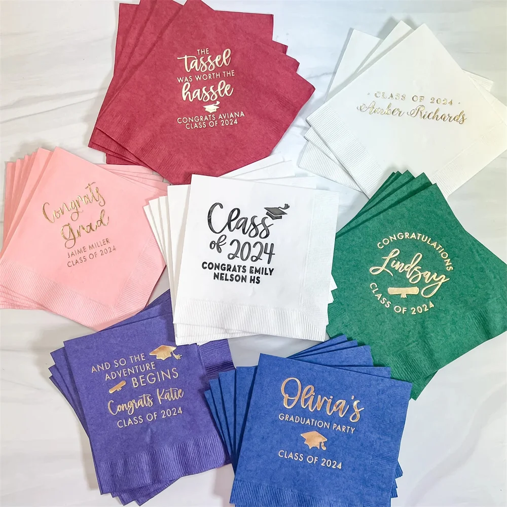 50 Personalized Graduation Napkins, High School Grad, College Graduate, Personalized Napkins, Grad Party Decor, Class of 2024,
50 Personalized Graduation Napkins, High School Grad, College Graduate, Personalized Napkins, Grad Party Decor, Class of 2024,