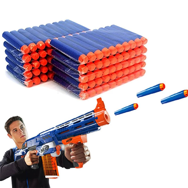 

Children Blasters Foam 100/50pcs Bullets for 7.2cm Guns Darts Elite N-Strike Bullet Refill Toy Nerf Series Accessories Gun Soft