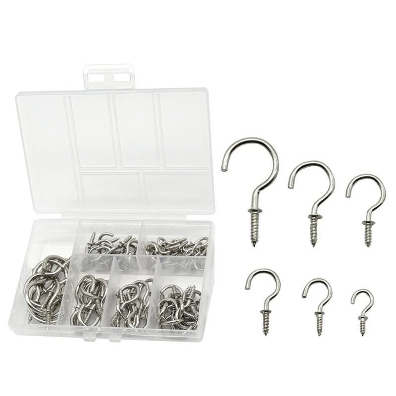 Convenient 75pcs Iron Cup Hook Assortment Multiple Sizes Hooks Anti rust Hooks Great for Kitchen Cabinets Wall Desks
Convenient 75pcs Iron Cup Hook Assortment Multiple Sizes Hooks Anti rust Hooks Great for Kitchen Cabinets Wall Desks
