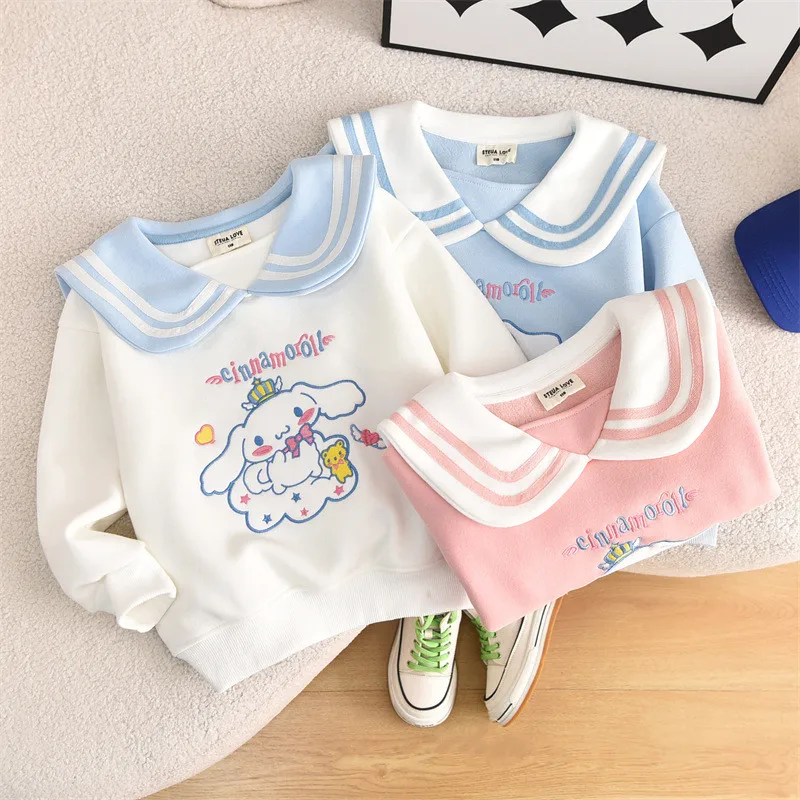 Adding Velvet New Product Autumn Winter Sanrios Sweatshirt Child Cartoon Cinnamoroll Cute Pullover Boys and Girls Festival Gifts
Adding Velvet New Product Autumn Winter Sanrios Sweatshirt Child Cartoon Cinnamoroll Cute Pullover Boys and Girls Festival Gifts