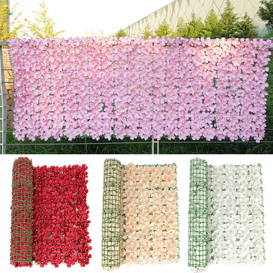Artificial Flower Wall Panels Backdrop Garden Fence Vine Privacy Fence Wall Hedge Floral Backdrop Hedge Home Yard Decoration
Artificial Flower Wall Panels Backdrop Garden Fence Vine Privacy Fence Wall Hedge Floral Backdrop Hedge Home Yard Decoration