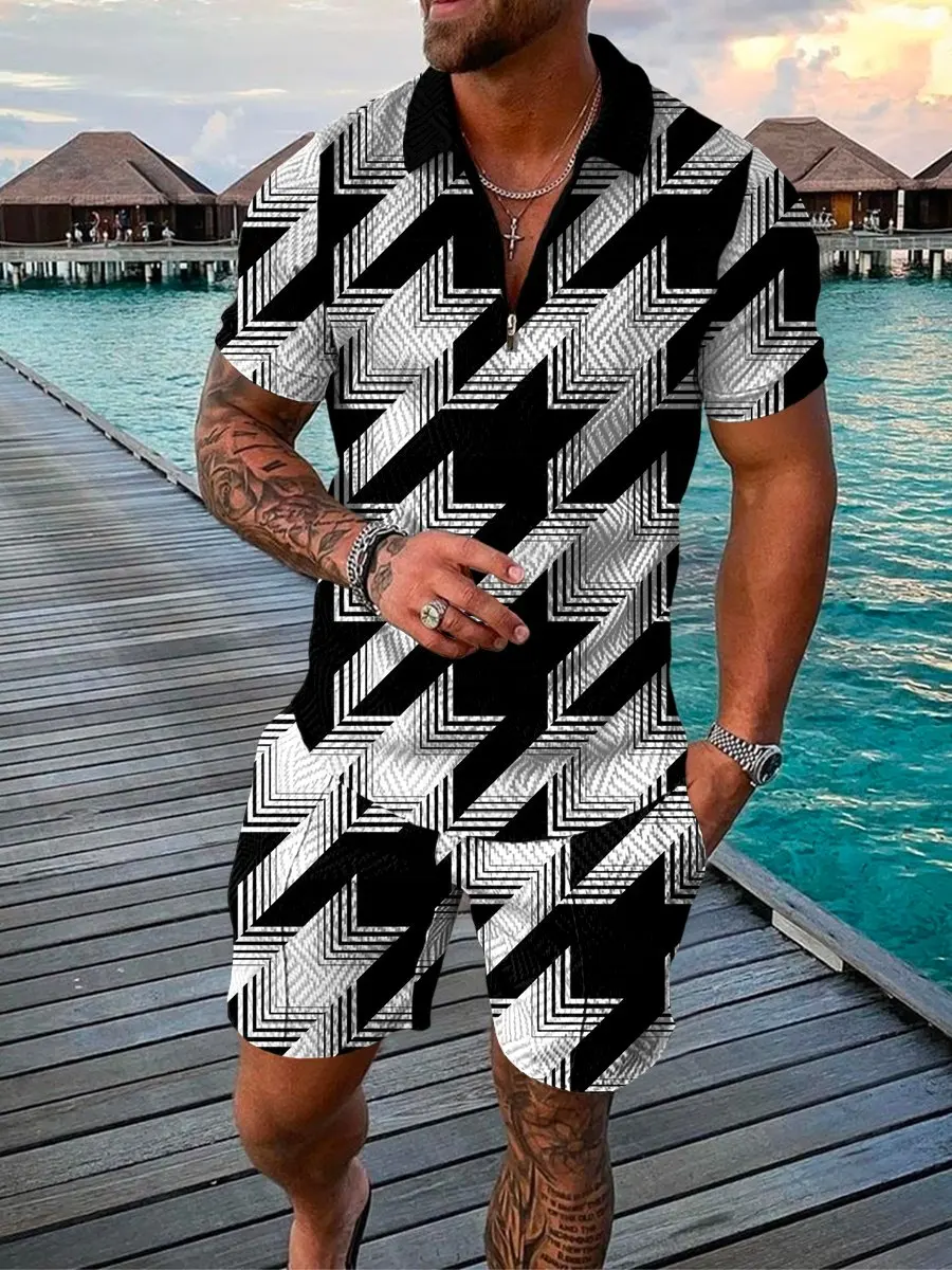 Summer Men Luxury Brand Polo Shirt Set Casual Lapel Tracksuit Male Fashion Oversized Clothing Golf Wear Outfits Streetwear
Summer Men Luxury Brand Polo Shirt Set Casual Lapel Tracksuit Male Fashion Oversized Clothing Golf Wear Outfits Streetwear