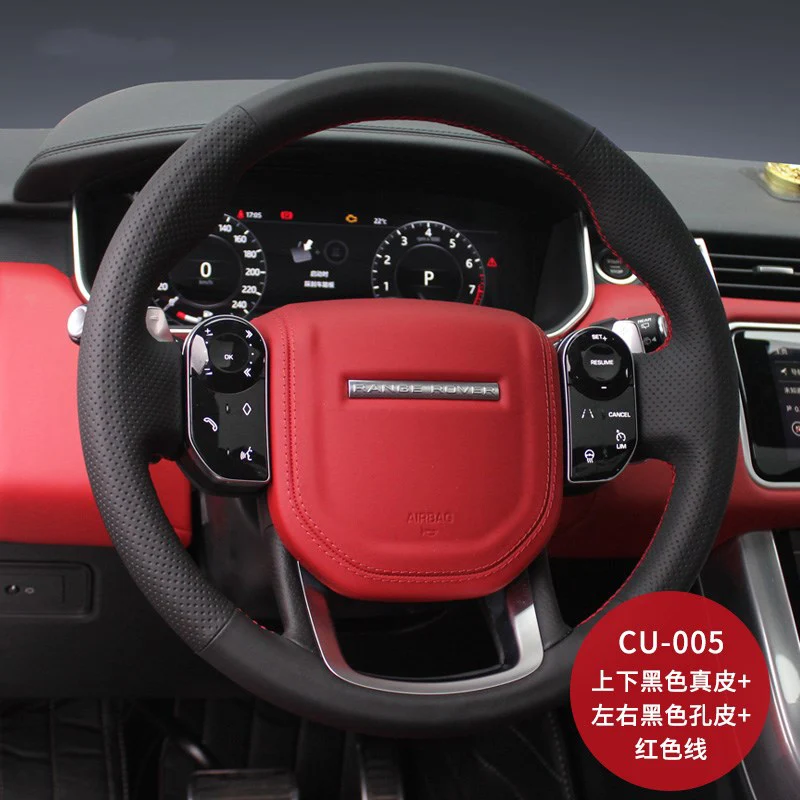 DIY Black Leather For Land Rover Range Rover Evoque Discovery 4 5 Velar Defender Freelander Car Steering Wheel Cover Interior
DIY Black Leather For Land Rover Range Rover Evoque Discovery 4 5 Velar Defender Freelander Car Steering Wheel Cover Interior