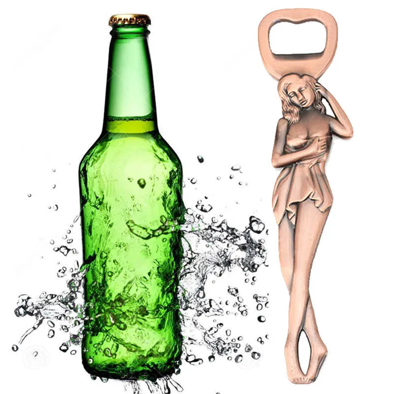 

Novelty Retro Alloy Metal Wine Bottle Opener Beauty Sexy Lady Convenient Practical Creative Kitchen Bar Tools Accessories