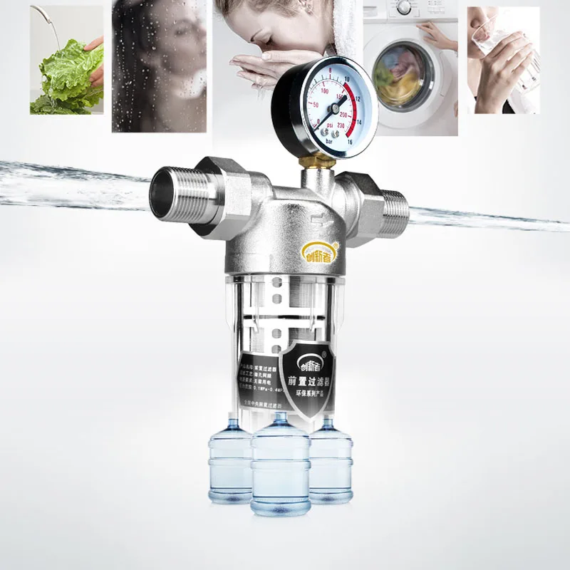 Home pre-filter water filter Water Tap Pipe Stainless Steel Water purifiers Remove sediment for Kitchen Bathroom Faucet
Home pre-filter water filter Water Tap Pipe Stainless Steel Water purifiers Remove sediment for Kitchen Bathroom Faucet