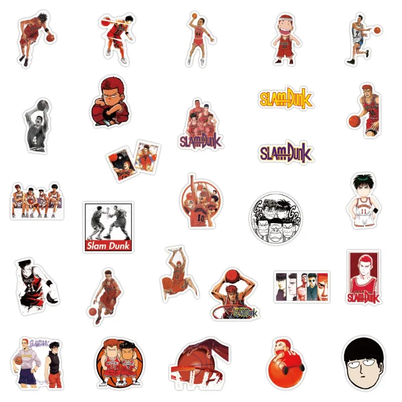 SLAM DUNK Graffiti Stickers Luggage Notebook Scooter Water Cup Watertight Sticker 50pcs Peripherals Children's Holiday Gifts 
SLAM DUNK Graffiti Stickers Luggage Notebook Scooter Water Cup Watertight Sticker 50pcs Peripherals Children's Holiday Gifts