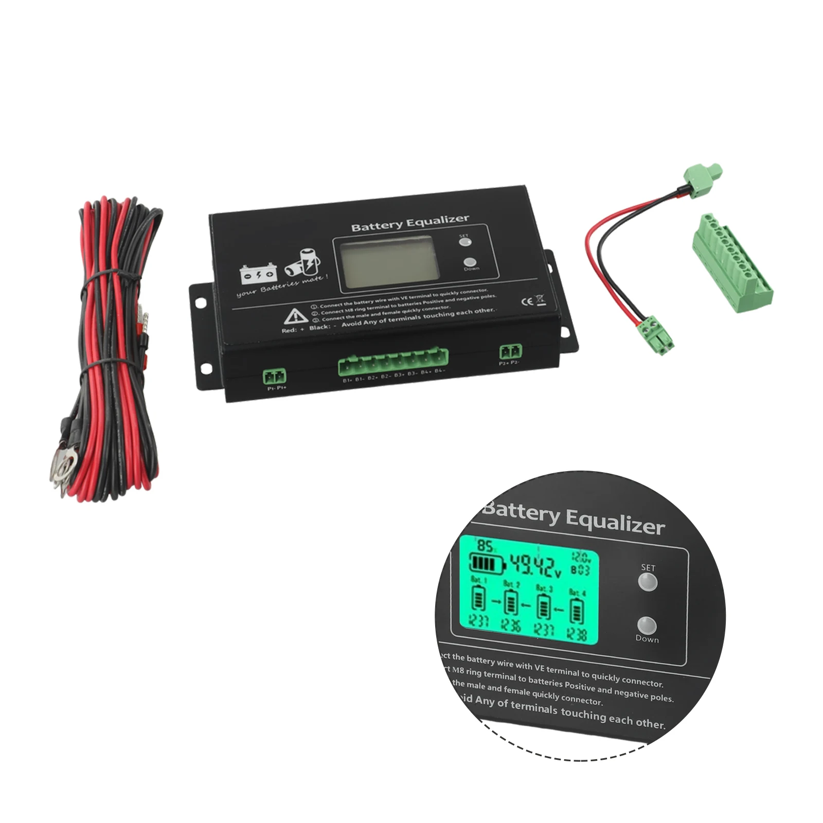 Battery Equalizer Batteries Voltage Balance Lead Acid Battery Connected Parallel Series For HX02 24/36/48V/96V PLC-10
Battery Equalizer Batteries Voltage Balance Lead Acid Battery Connected Parallel Series For HX02 24/36/48V/96V PLC-10