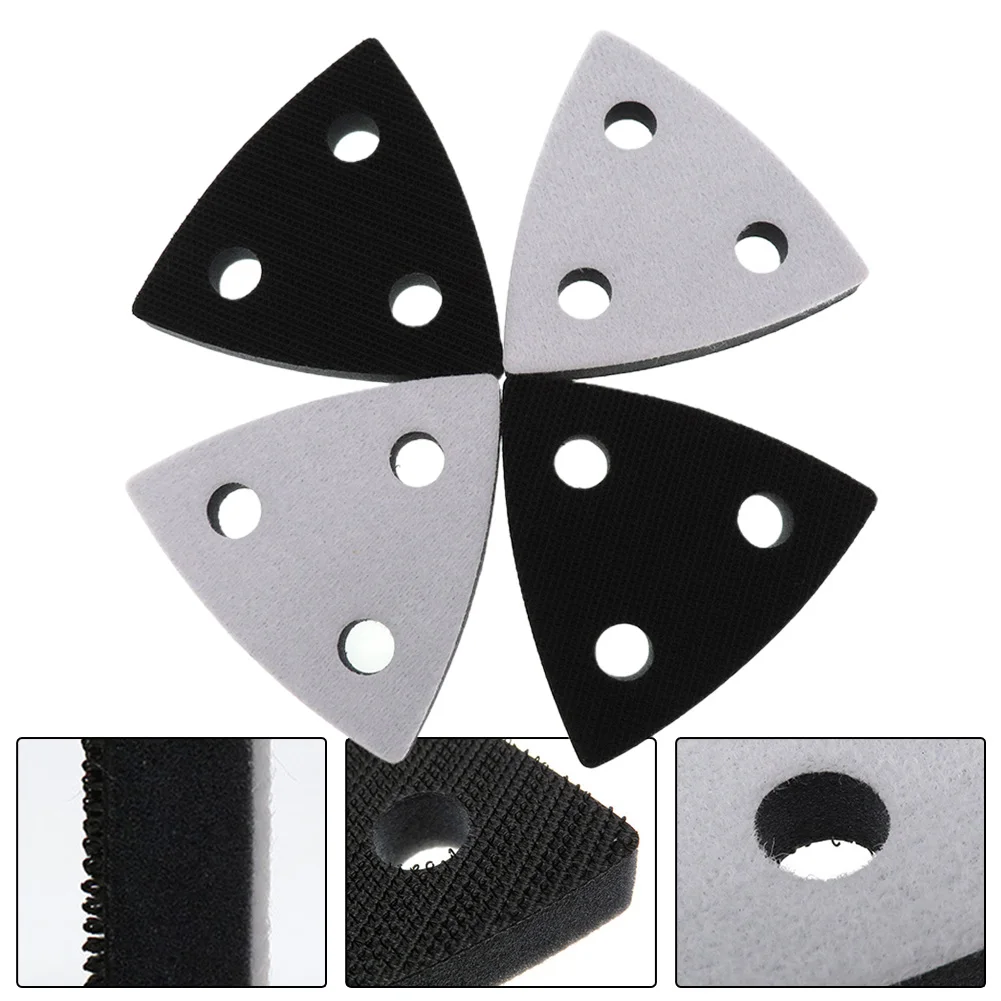 80*80*80mm Triangle 3-Hole Backing Pad Soft Interface Pad Hook & Loop Sanding Pad Power Tools Accessories Sanding Disc Pad
80*80*80mm Triangle 3-Hole Backing Pad Soft Interface Pad Hook & Loop Sanding Pad Power Tools Accessories Sanding Disc Pad