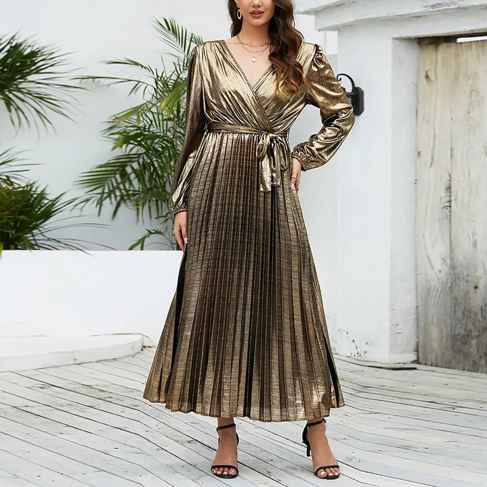 Women's V Neck Wrap Long Sleeve Elegant Cocktail Evening Dress Party Party Elegant Sexy Dress Prom Formal Evening Gown
Women's V Neck Wrap Long Sleeve Elegant Cocktail Evening Dress Party Party Elegant Sexy Dress Prom Formal Evening Gown