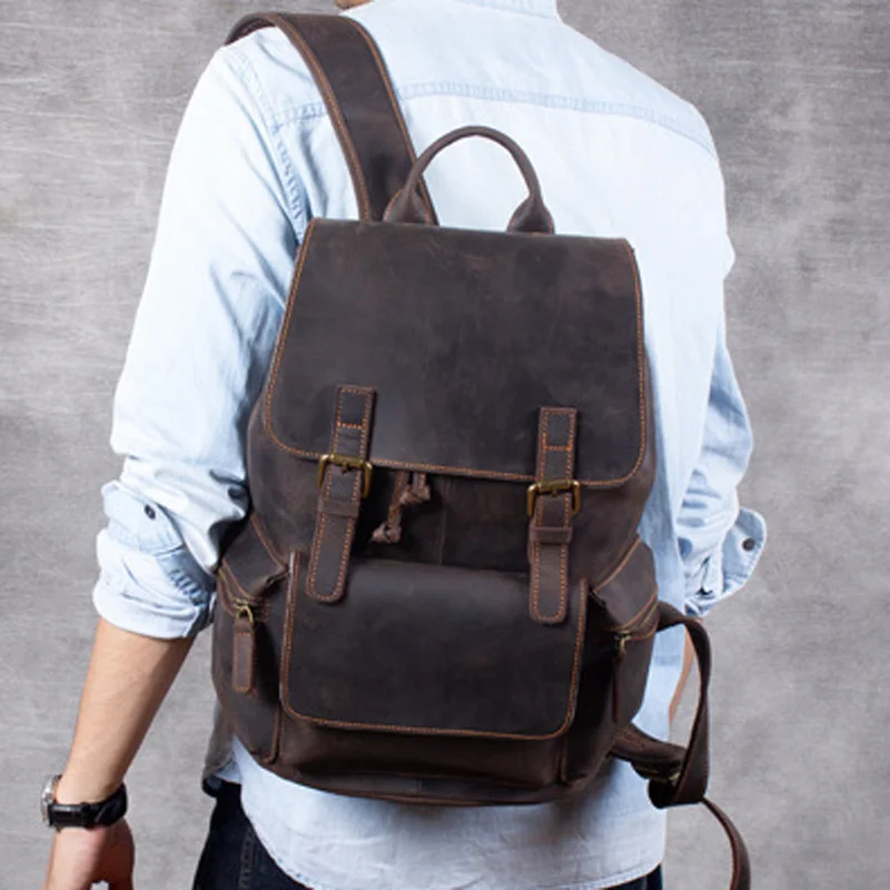 AETOO Original retro crazy horse leather backpack male classic head layer cowhide travel backpack female
AETOO Original retro crazy horse leather backpack male classic head layer cowhide travel backpack female