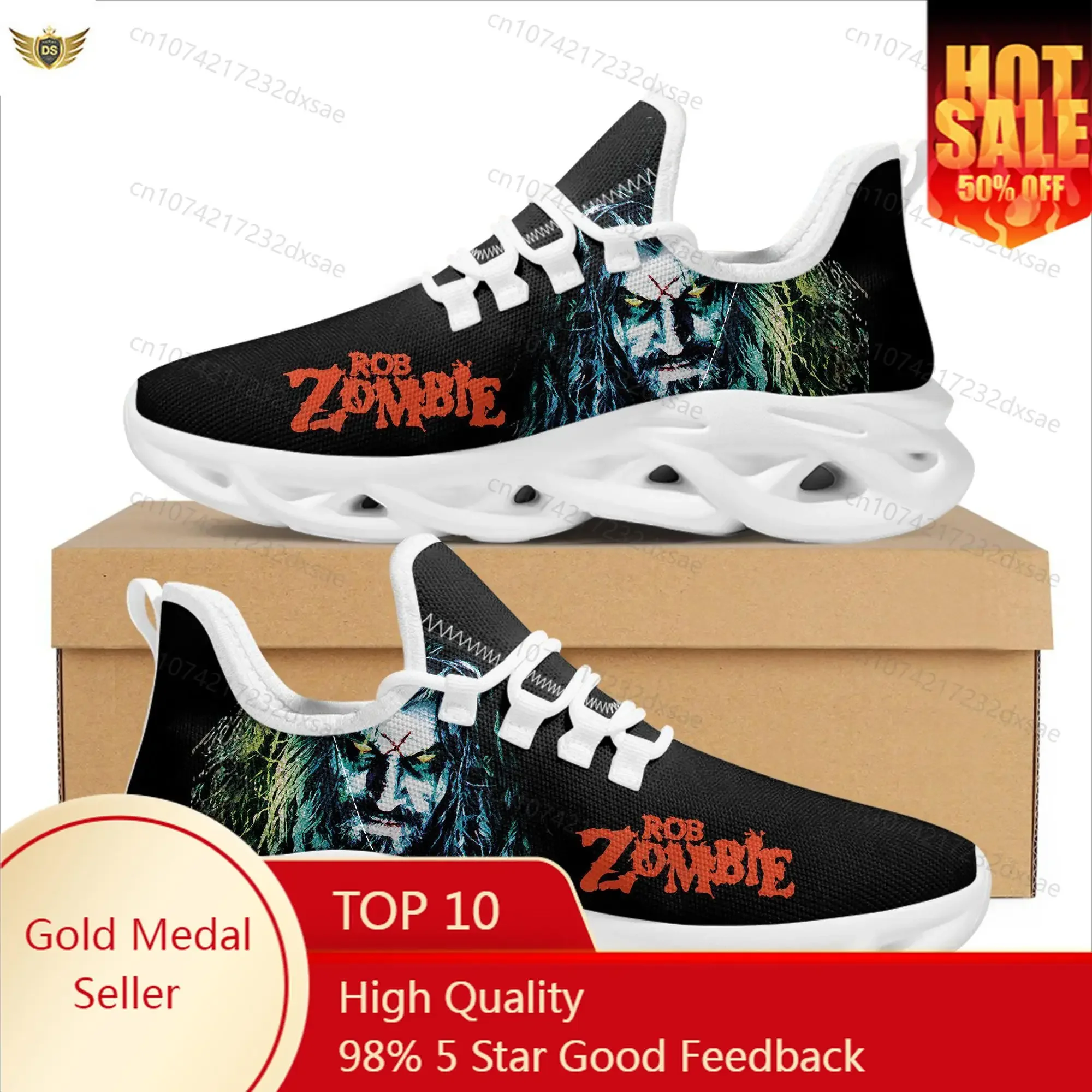 

Rock Singer Rob Sports Shoes Zombie Mens Womens Teenager Kids Children Sneakers Casual Custom Shoes High Quality Couple Shoes