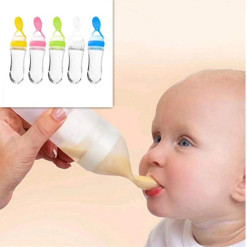 Baby Rice Cereal Bottle Baby Training Silicone Bottle Squeeze Spoon Child Food Supplement Bottle Baby Feeding Spoon Utensils
Baby Rice Cereal Bottle Baby Training Silicone Bottle Squeeze Spoon Child Food Supplement Bottle Baby Feeding Spoon Utensils