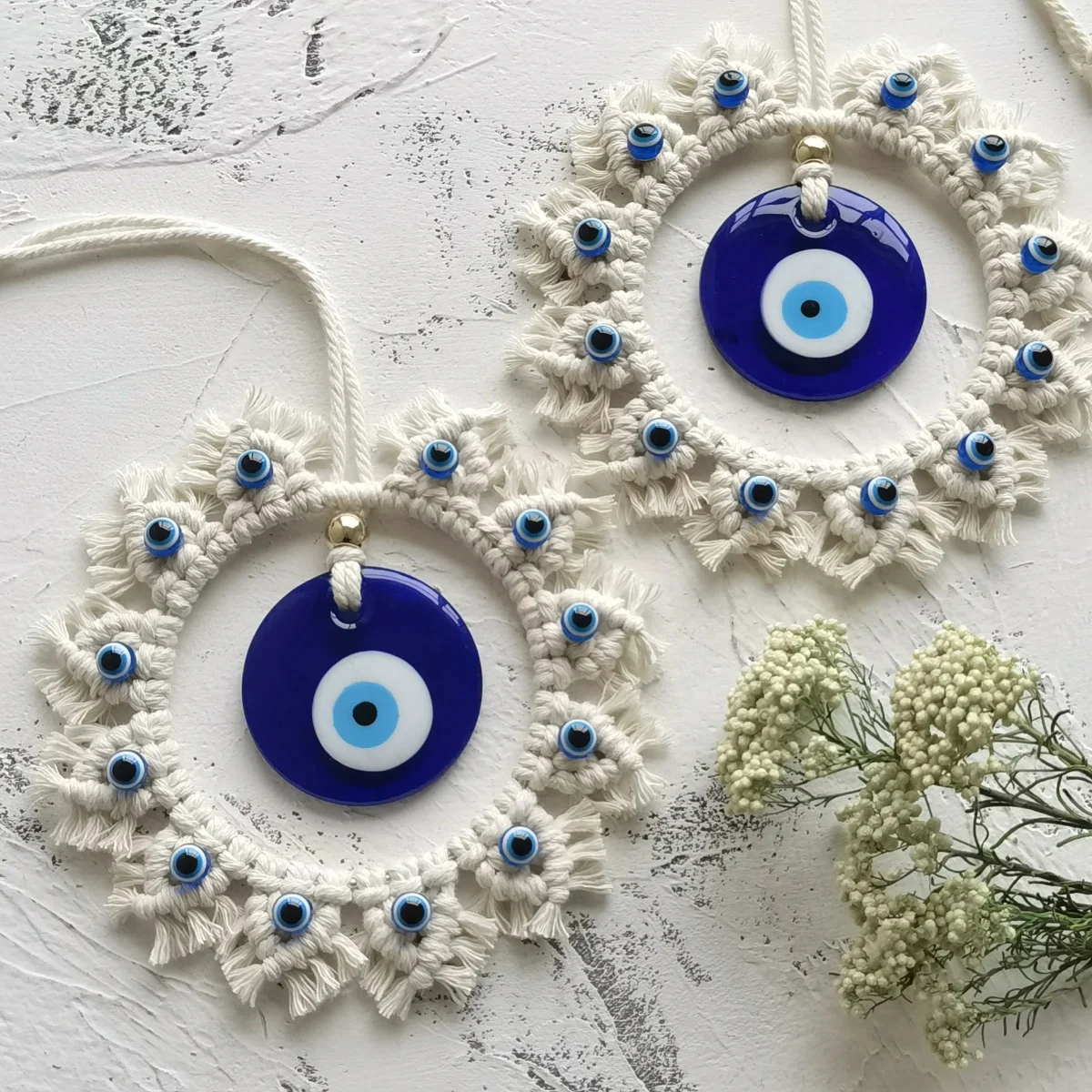 Large Blue Evil Eye Circle Wall Decor - Handcrafted Protection Ornament 5 Sbaae05a626034169a6ac186103a85ce0g