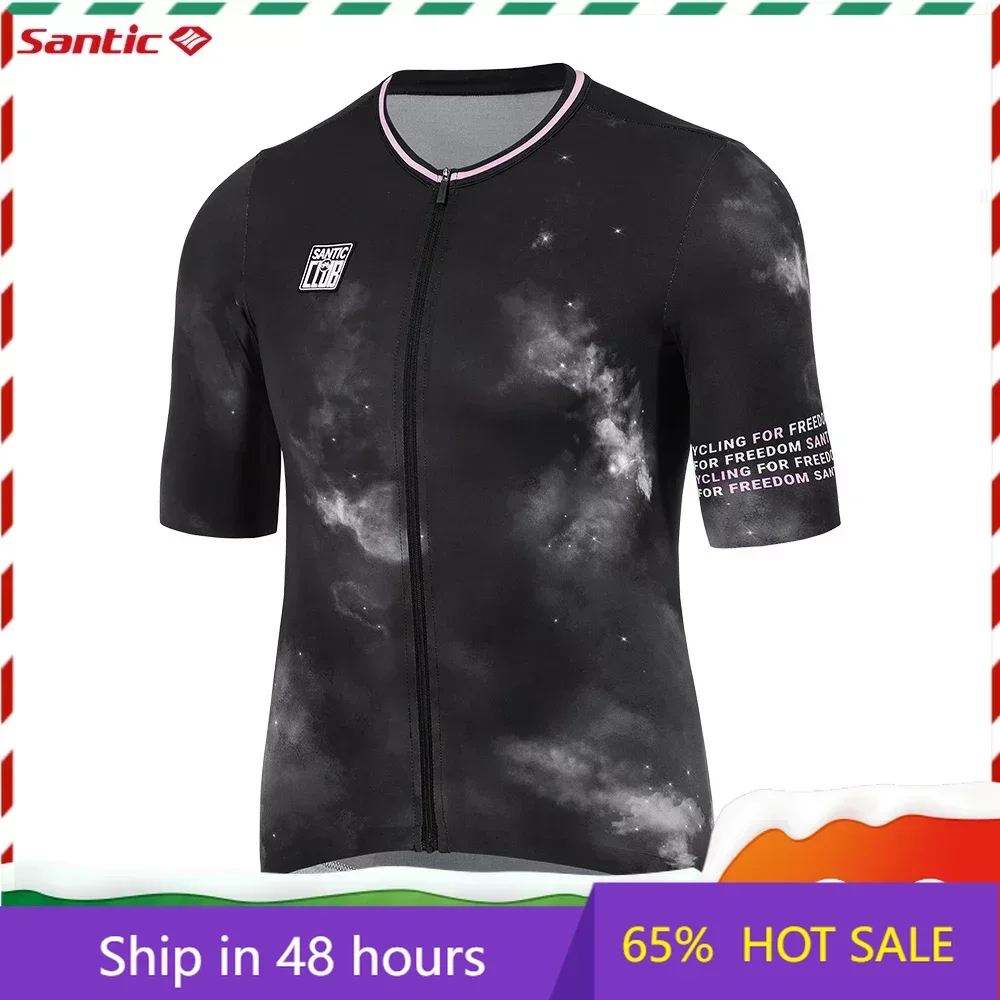 Santic Men’s Cycling Short Sleeve Summer Outdoor Riding Shirts Full Zipper Breathable MTB Road Bicycle Reflective Clothing Asian
Santic Men’s Cycling Short Sleeve Summer Outdoor Riding Shirts Full Zipper Breathable MTB Road Bicycle Reflective Clothing Asian