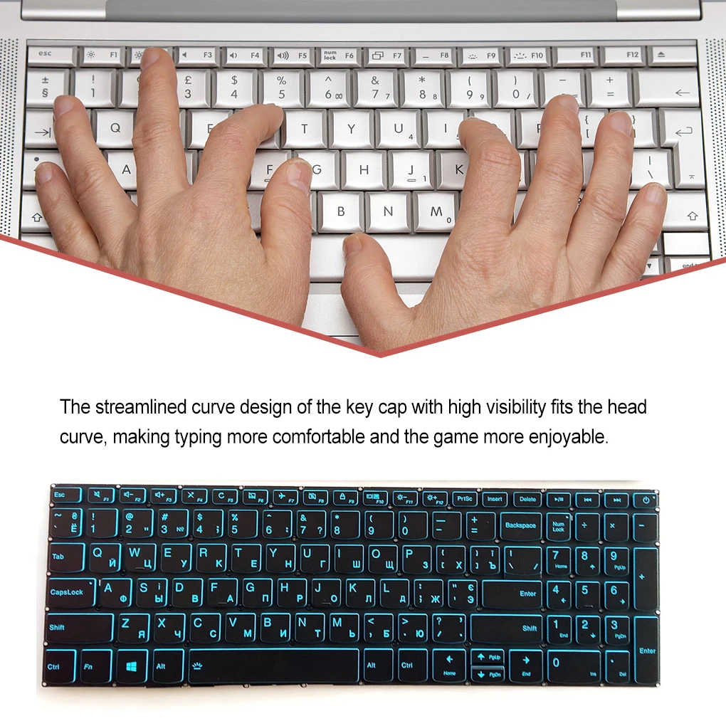 

Laptop Backlight Keyboard with Switch Notebook Computer RU Keypad Upgrade