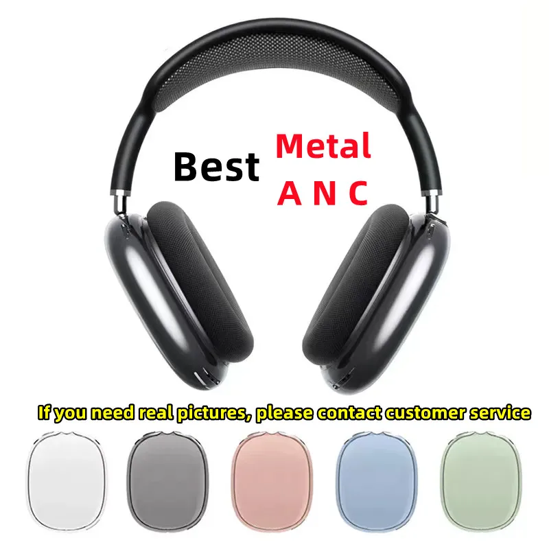 

MAX Pro ANC Best 1:1 Transparent case Wireless Bluetooth Earphones Active Noise Cancelling Headphones Head Tracking Headset