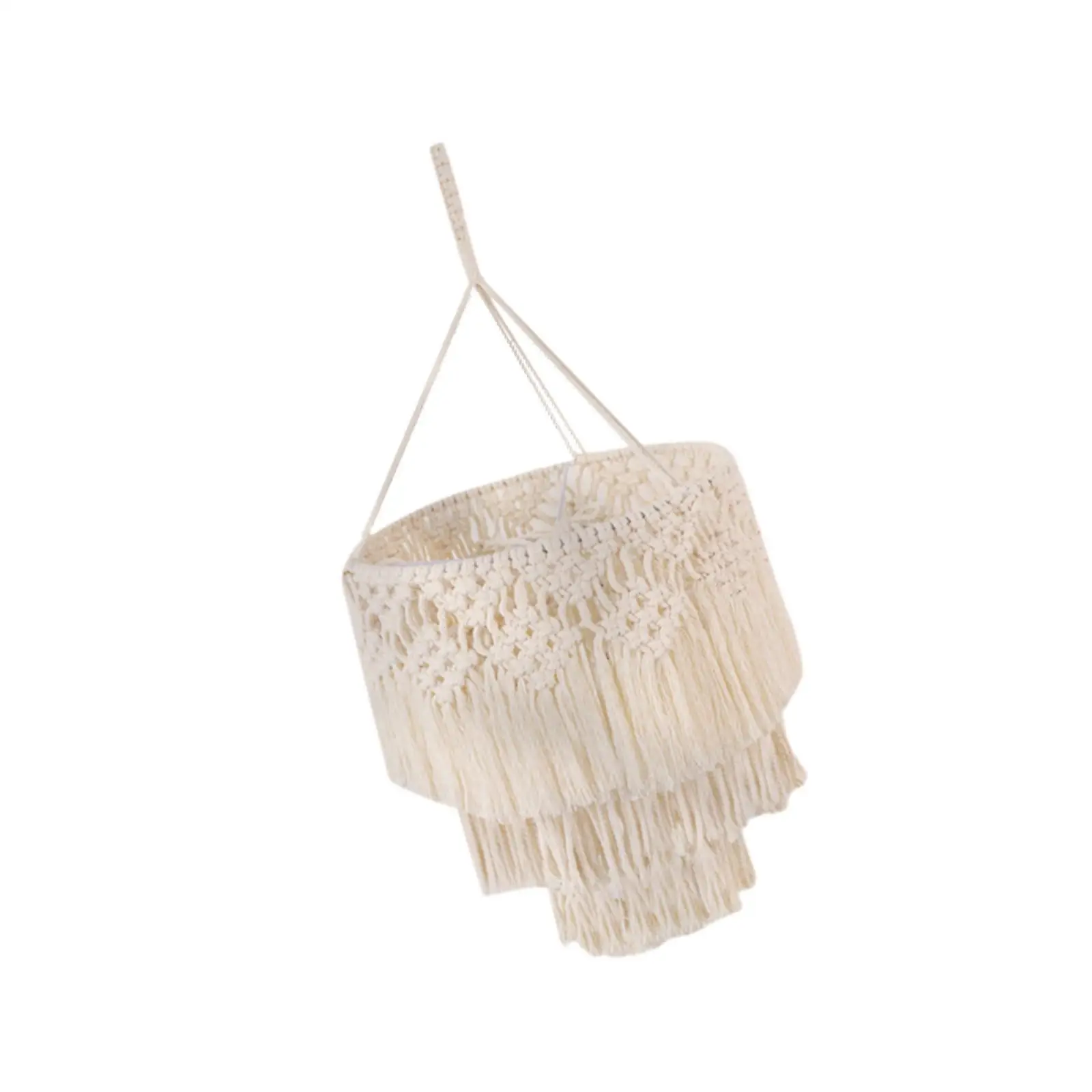 Boho Macrame Lamp Shade - Handwoven Light Cover for Hanging Pendant Lights 8 Sbab015d215f5499abd2cb5d060bdee8dh
