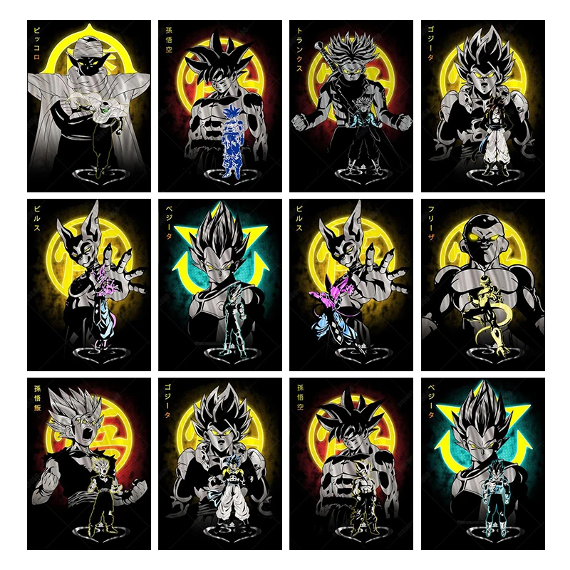 Dragon Ball Canvas Painting Goku Gohan Trunks Vegeta Cartoon Anime Poster Print Mural Pictures Wall Art Home Decor Gifts Cuadros
Dragon Ball Canvas Painting Goku Gohan Trunks Vegeta Cartoon Anime Poster Print Mural Pictures Wall Art Home Decor Gifts Cuadros