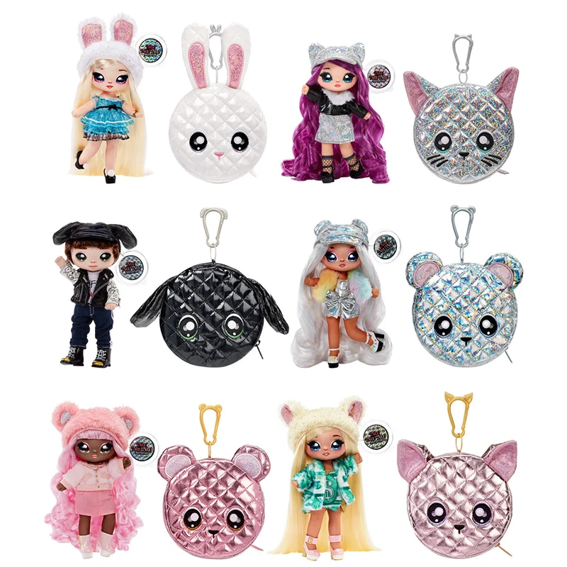 

Original NANANA Muppet Kawaii Fashion Soft Change Doll Wallet Alice Hops Chrissy Diamond Cute Anime Figure Toys For Girls Gifts