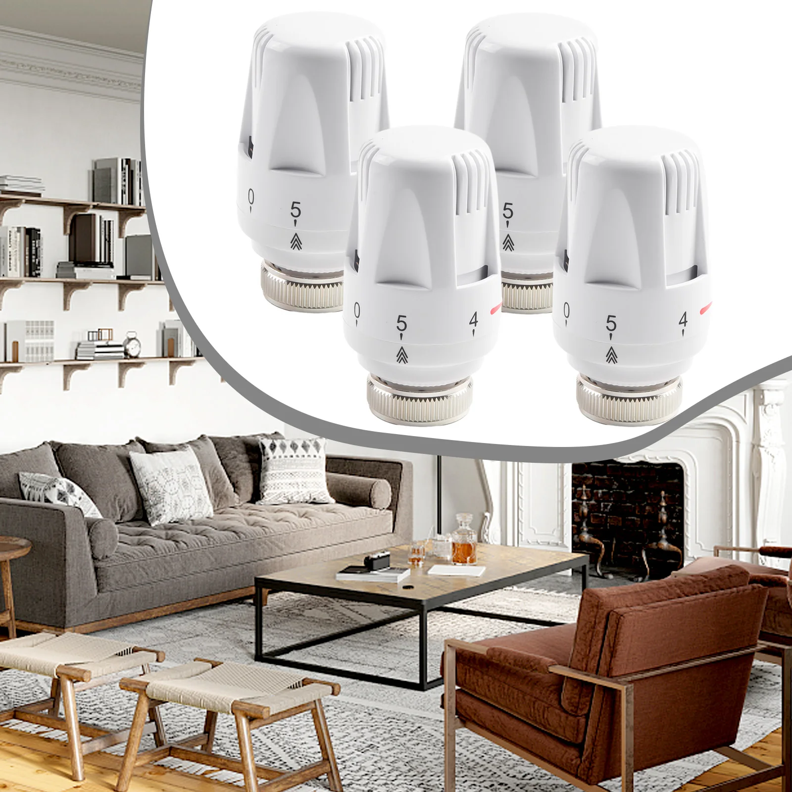Accessories Thermostatic Head Plastic Thermostatic Radiator White 4Pcs Adjustment Hand Wheel Radiator Practical
Accessories Thermostatic Head Plastic Thermostatic Radiator White 4Pcs Adjustment Hand Wheel Radiator Practical