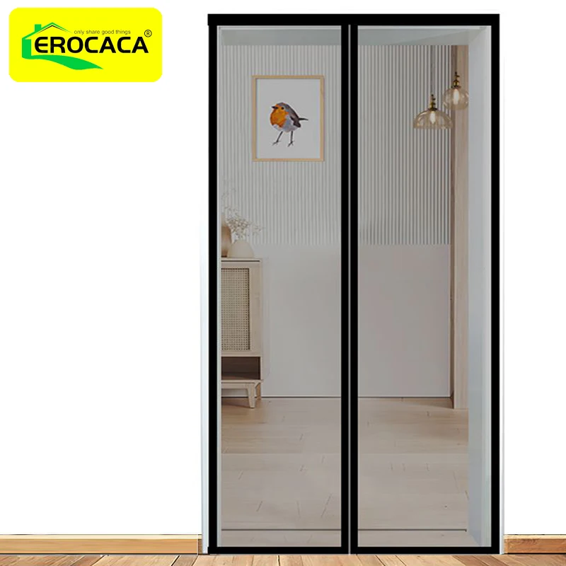 

EROCACA Magnetic Screen Door Mosquito Net Curtain Fly Insect Automatic Closing Invisible Mesh For Kitchen indoor living room