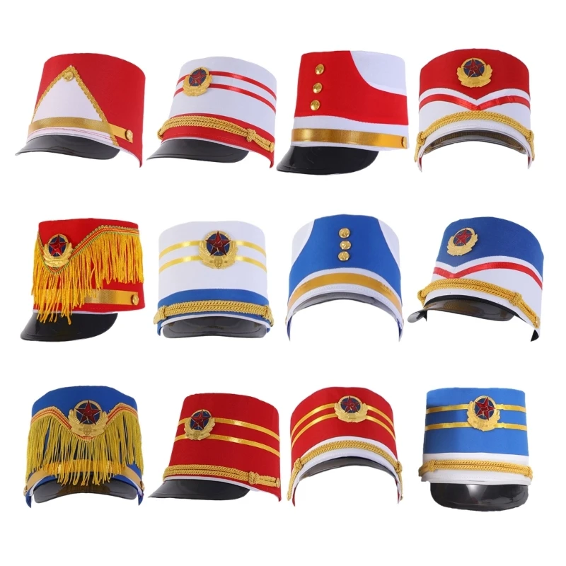 Vintage Drum Majors Hat Halloween Kids Soldier Vintage Hat Party Marches Band Hat Show Style Top Kid Cosplay Party Hat
Vintage Drum Majors Hat Halloween Kids Soldier Vintage Hat Party Marches Band Hat Show Style Top Kid Cosplay Party Hat
