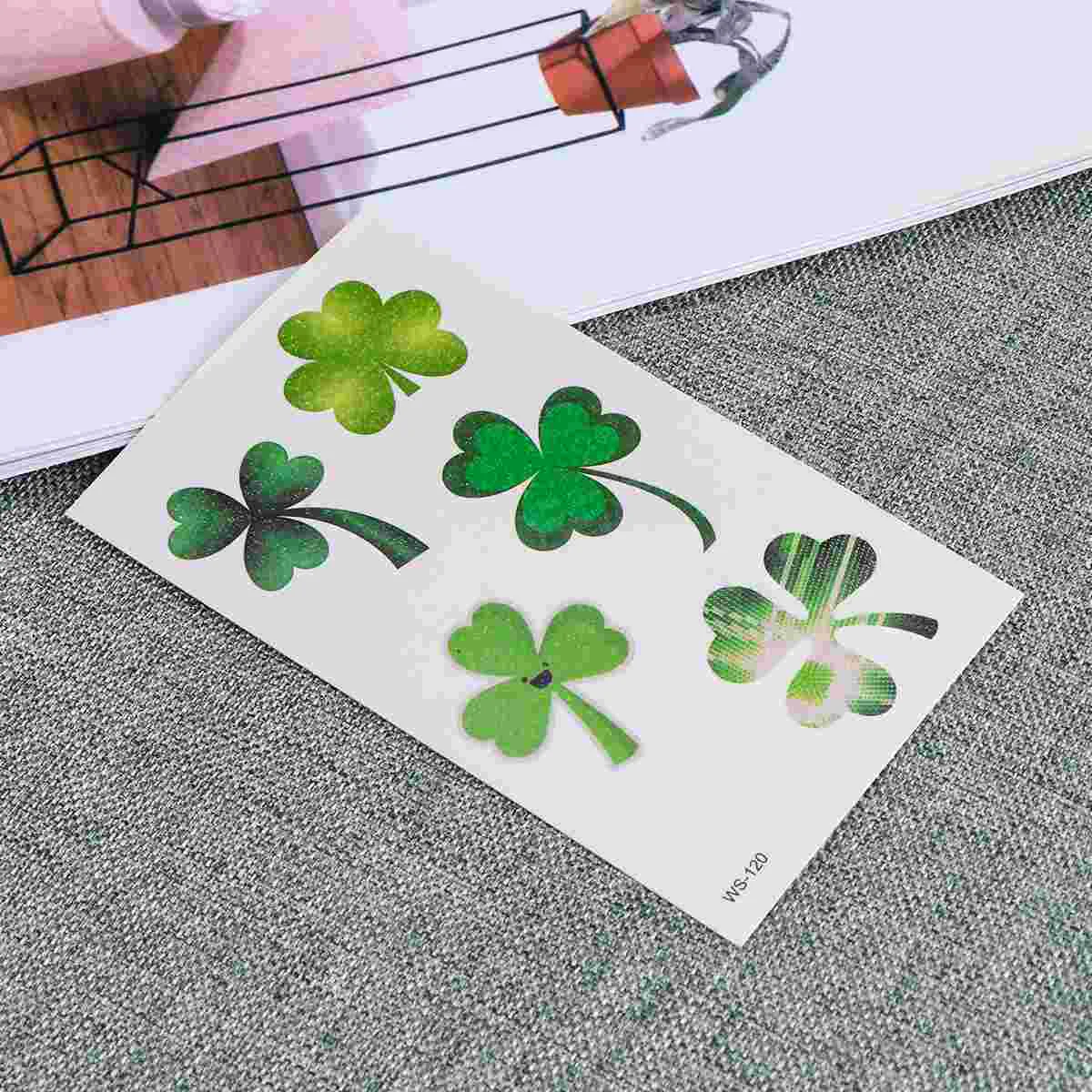 

Shamrock Tattoos Four Leaf Clover Temporary Tattoos St Patricks Day Irish Clover Shamrock Party Favors Decor Accessories