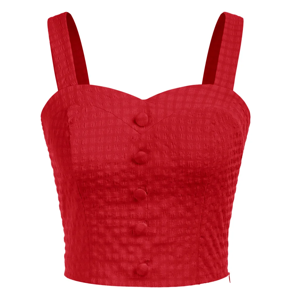 BP Women Sweetheart Neck Camis Tops Wide Straps Smocked Back Cropped Tank Tops Solid Color Camisole Suspenders
BP Women Sweetheart Neck Camis Tops Wide Straps Smocked Back Cropped Tank Tops Solid Color Camisole Suspenders
