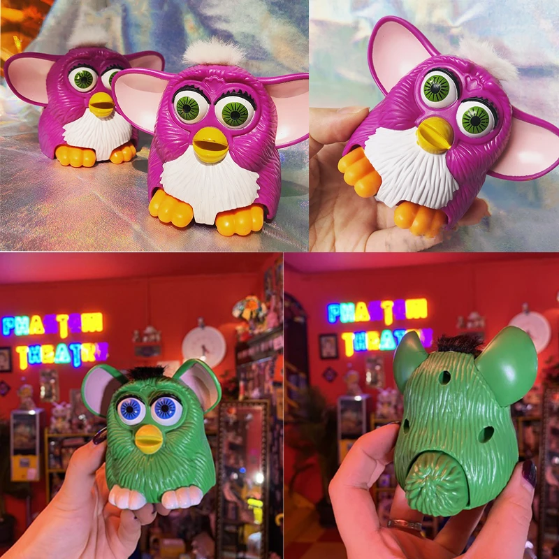 

Hasbro Furby Anime Action Figures Owl Elves Pets Phoebe Model with Movable Ears Plastic Children Toy Ornaments Gift