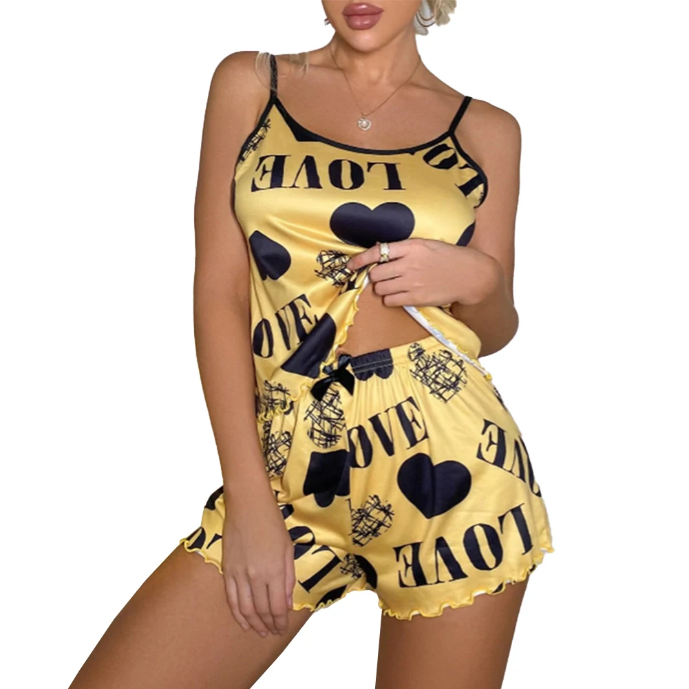 Women Sexy Lingerie Set Thin Cute Nightwear Loose Oil Shiny Pajamas Smooth Sleepwear Tops Shorts Two Piece Set Summer Underwear
Women Sexy Lingerie Set Thin Cute Nightwear Loose Oil Shiny Pajamas Smooth Sleepwear Tops Shorts Two Piece Set Summer Underwear