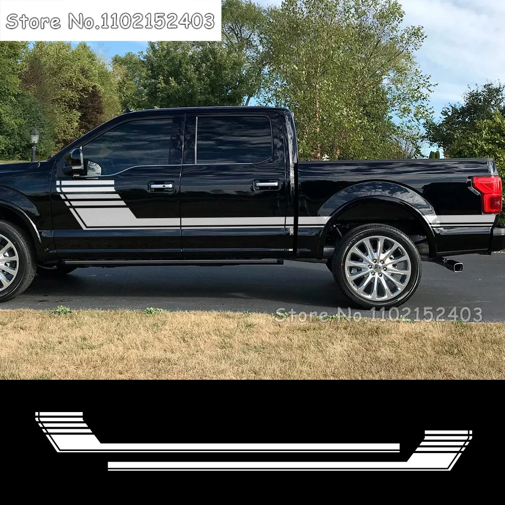 2 шт. автомобильные наклейки для Ford F150 дверь боковая юбка полосы наклейки графика грузовика винил пользовательский Декор крышка авто DIY аксессуары
2 шт. автомобильные наклейки для Ford F150 дверь боковая юбка полосы наклейки графика грузовика винил пользовательский Декор крышка авто DIY аксессуары