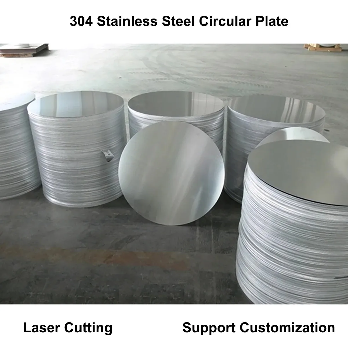 

Thickness 1.5mm 304 Stainless Steel Round Plate Circular Sheet 304 Disc Round Disk Diameter 50/100/150/200/250/300/350mm