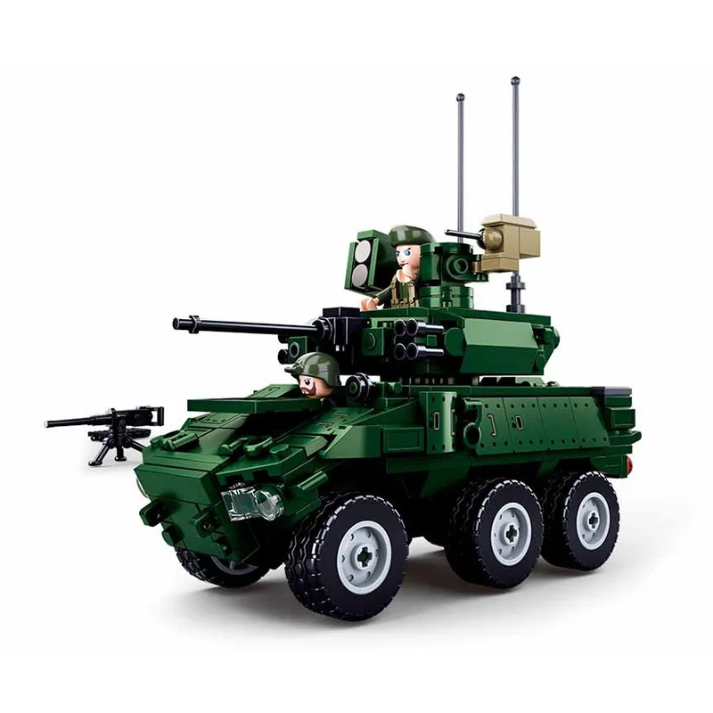 

Sluban World War II Military Weapon Wheeled Infantry Tank Armored Vehicle Building Blocks Kids DIY Educational Bricks Toys Gifts