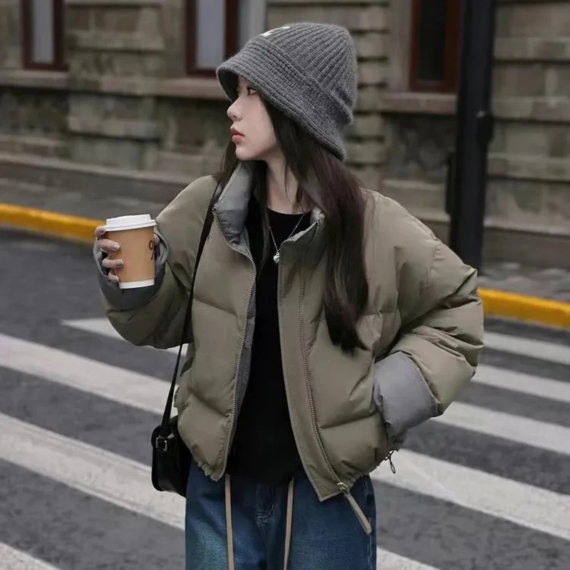 Gidyq Fashion Women Warm Jacket Winter Korean Streetwear Cotton Padded Down Parkas Female Casual Zipper Loose Outerwear New
Gidyq Fashion Women Warm Jacket Winter Korean Streetwear Cotton Padded Down Parkas Female Casual Zipper Loose Outerwear New